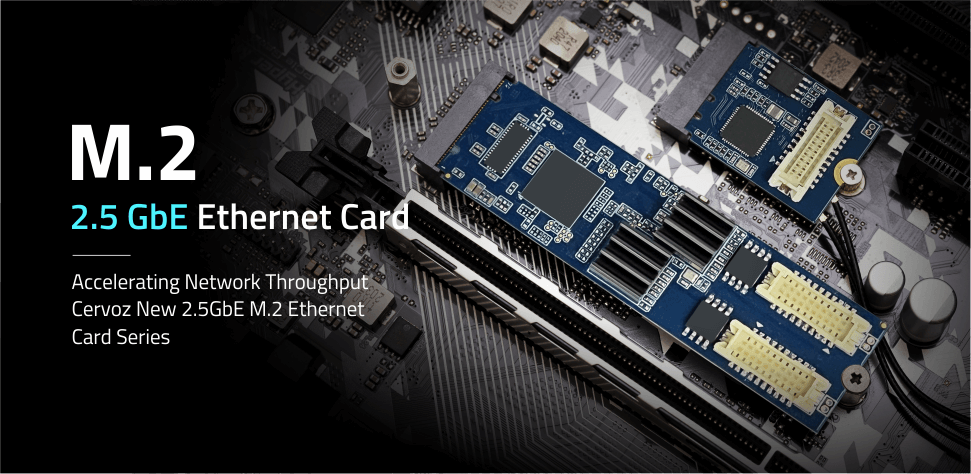 Cervoz MEC-LAN-2631i PCIe Expansion Card is Designed to add 2.5GbE Connectivity with M.2 Port