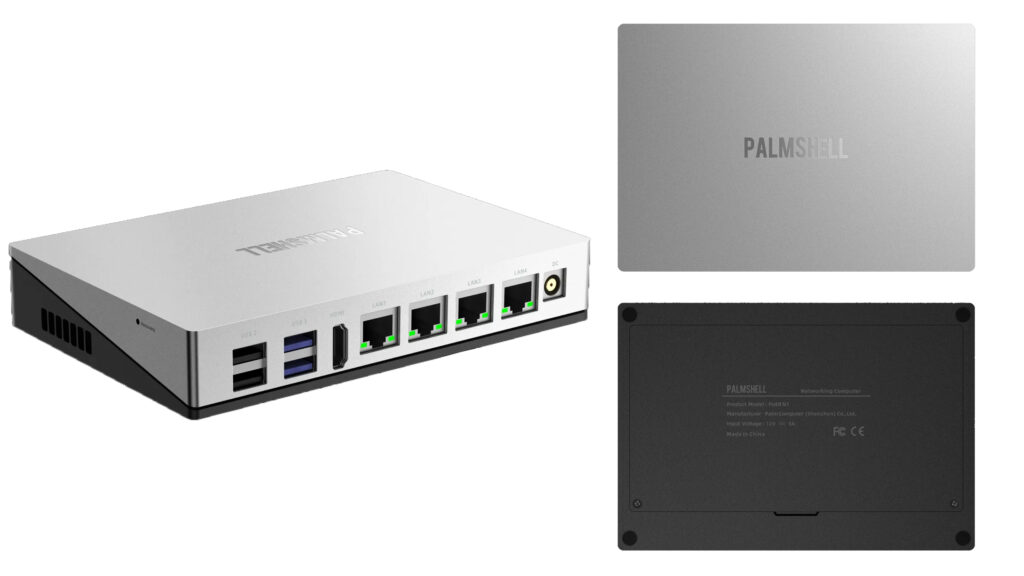 Palmshell PuER N1 Mini PC (Networking PC) Features Four 2.5GbE Ethernet, 4G/5G and Much more